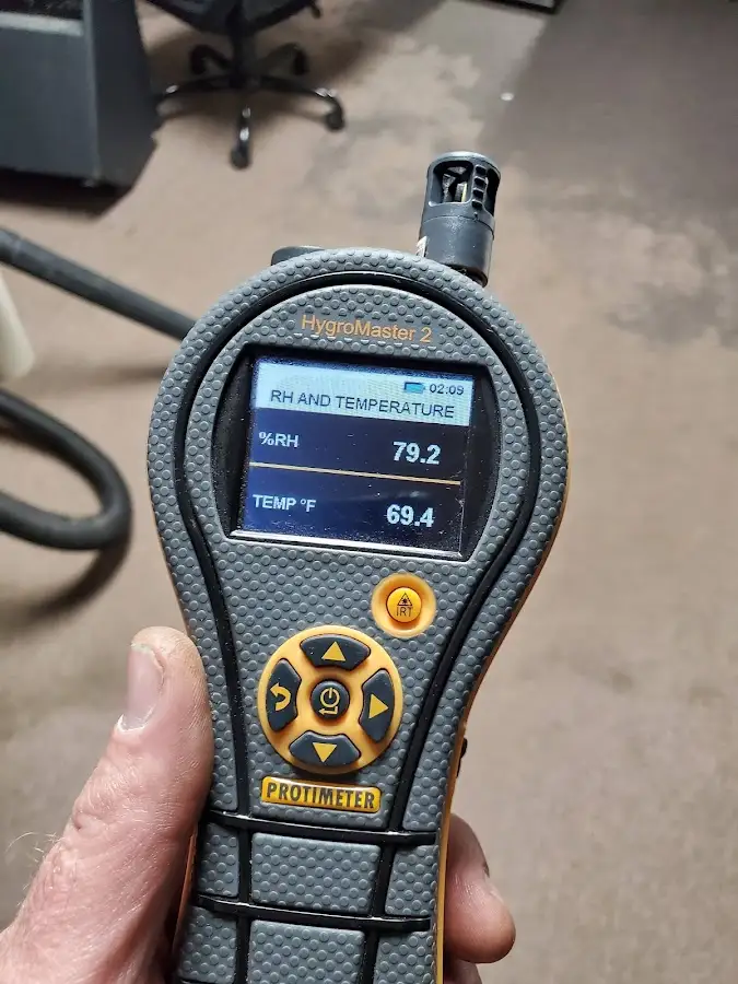 Moisture meter humidity assessment for Fire & Smoke Damage Restoration in Ashland